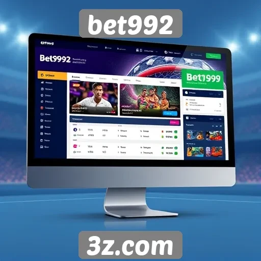 Interface e experiência do usuário no site bet992